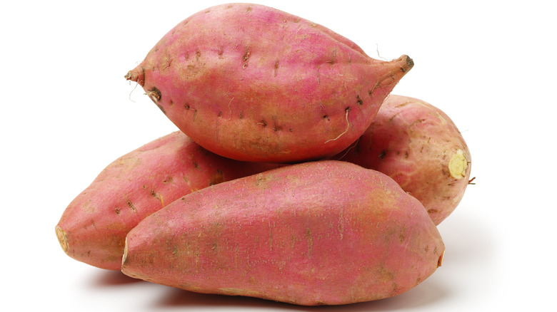 Raw sweet potatoes