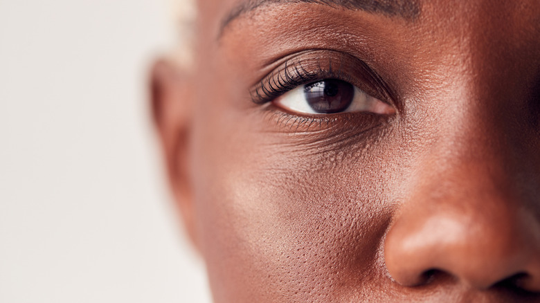 close up of eye