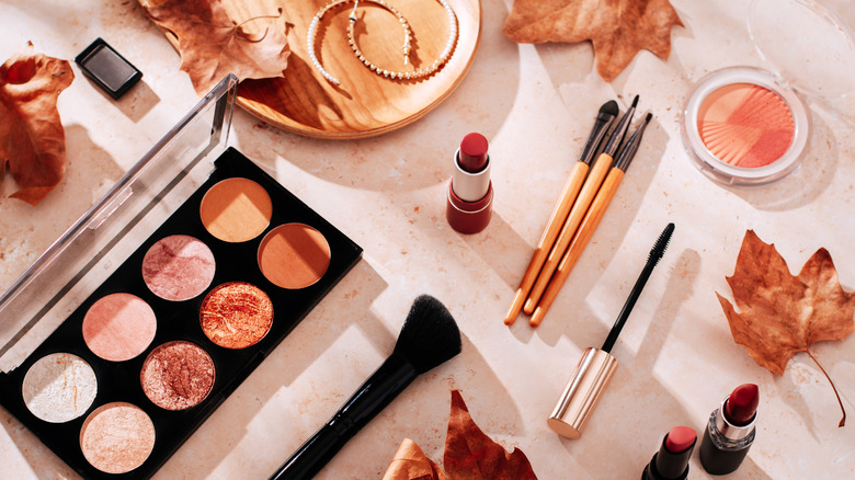 wide array of different cosmetics