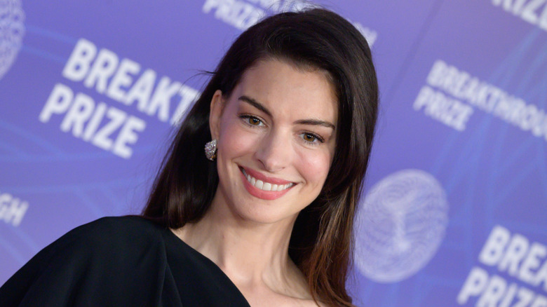 Anne Hathaway at a publicity event
