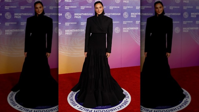 Gal Gadot smiles at Breakthrough Prize event in long black gown