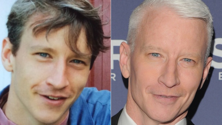 Anderson Cooper when his hair started going gray and in his midlife years