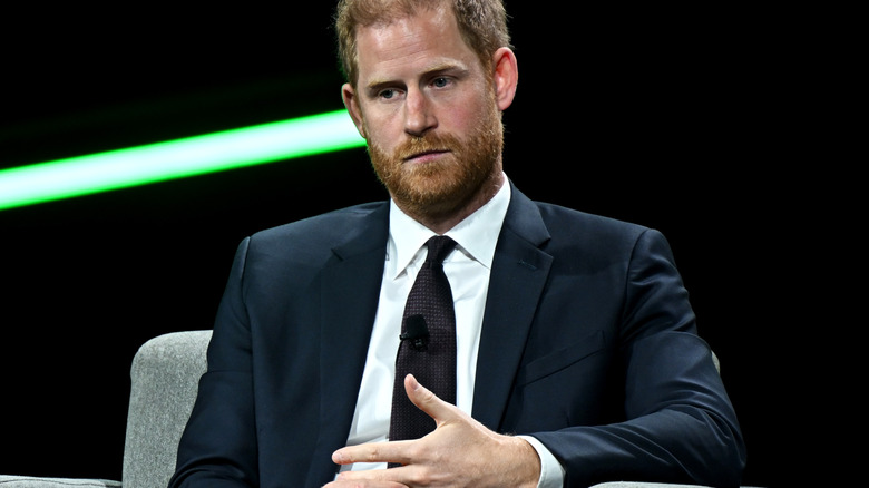 Prince Harry fidgeting