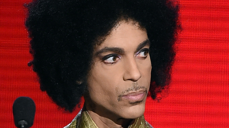 Close up of the singer Prince