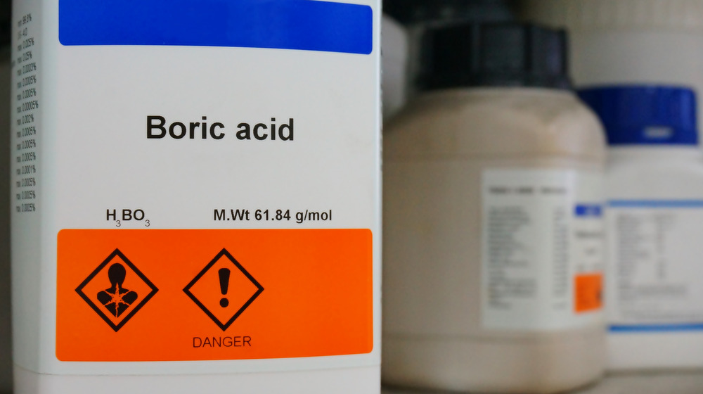bottle of boric acid