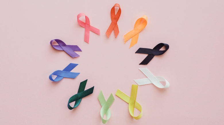 Ribbons of varying colors