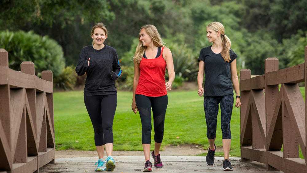 group of women walking