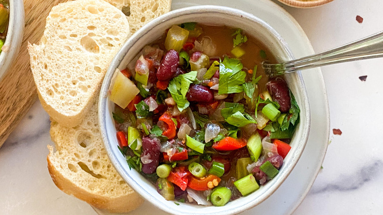 soup in a bowl 