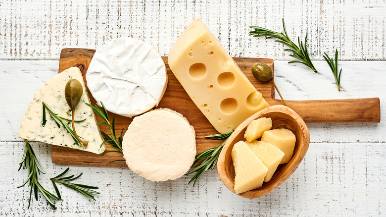 Dairy products on a table