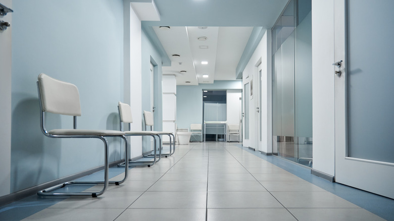 A hospital corridor