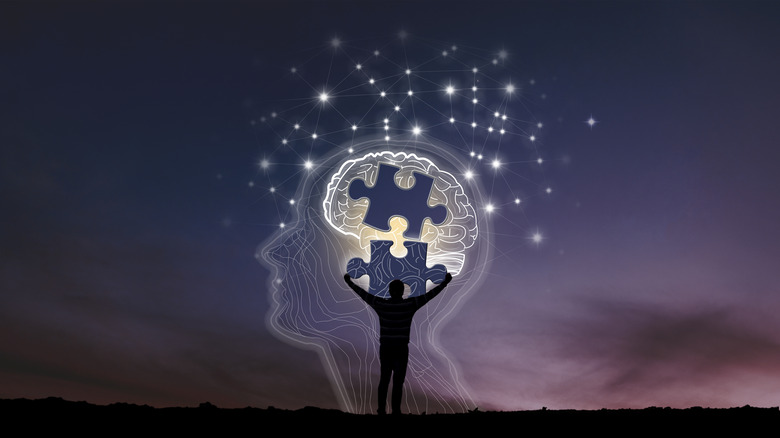brain with puzzle pieces