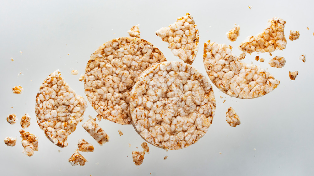 close up of rice cakes 
