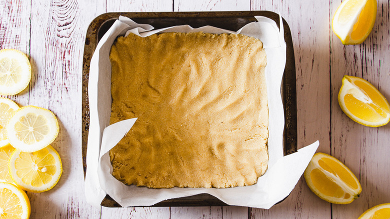 base in baking pan