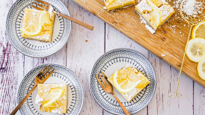 healthy lemon squares
