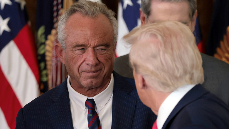 Robert F. Kennedy Jr. with an orange skin tone and Donald Trump