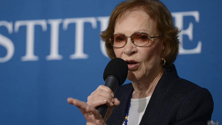 Rosalynn Carter speaking