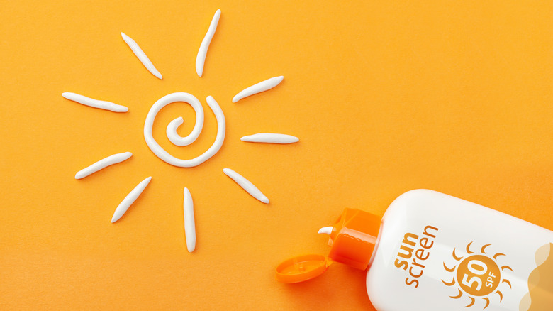 Sunscreen lotion with a high SPF