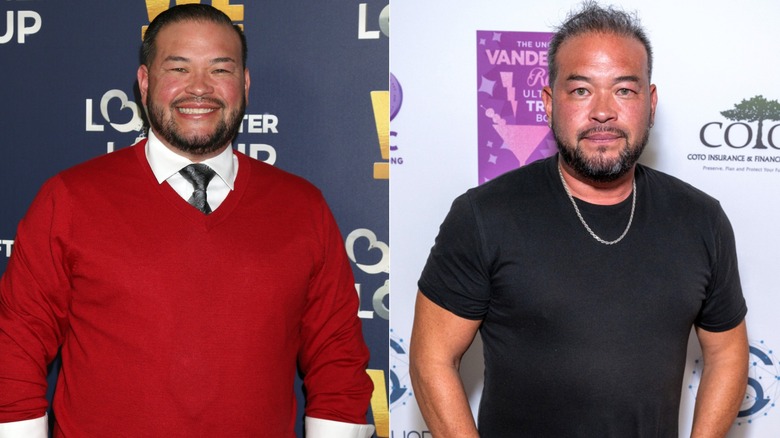 Side-by-side photos showing Jon Gosselin's weight loss