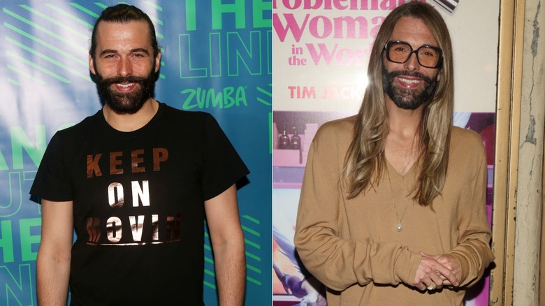 Jonathan Van Ness before and after a weight loss with GLP-1 assistance