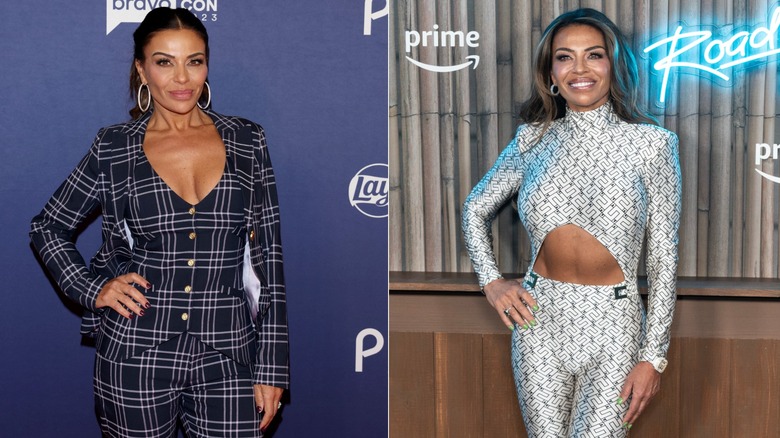 Dolores Catania before and after a weight loss helped through the use of GLP-1s and dieting