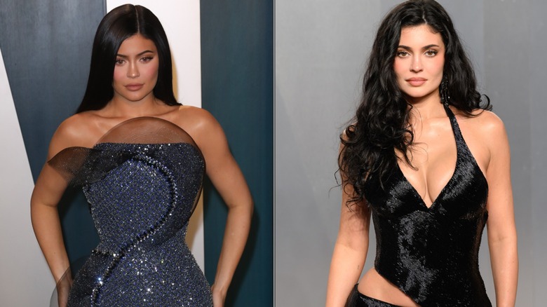 Kylie Jenner before and after losing postpartum weight