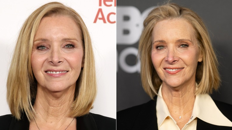 Side-by-side photos showing Lisa Kudrow before and after using Botox