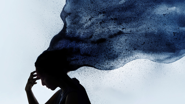 Graphic image representing depression