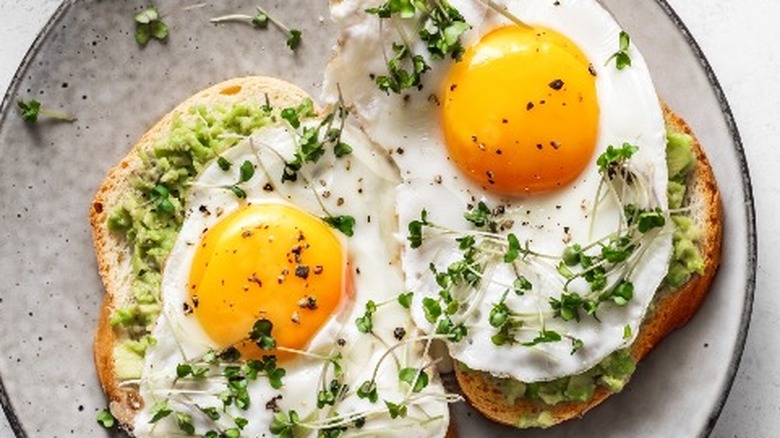 Healthy egg breakfast