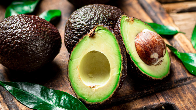 avocados on a cutting board