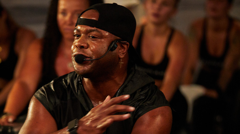 Kamelle Mills instructing a SoulCycle class