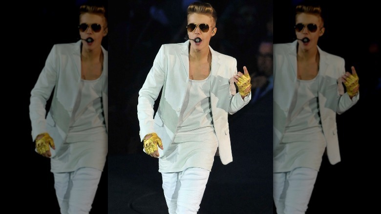 Justin Bieber performing