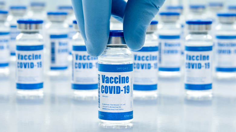 COVID-19 vaccine vials