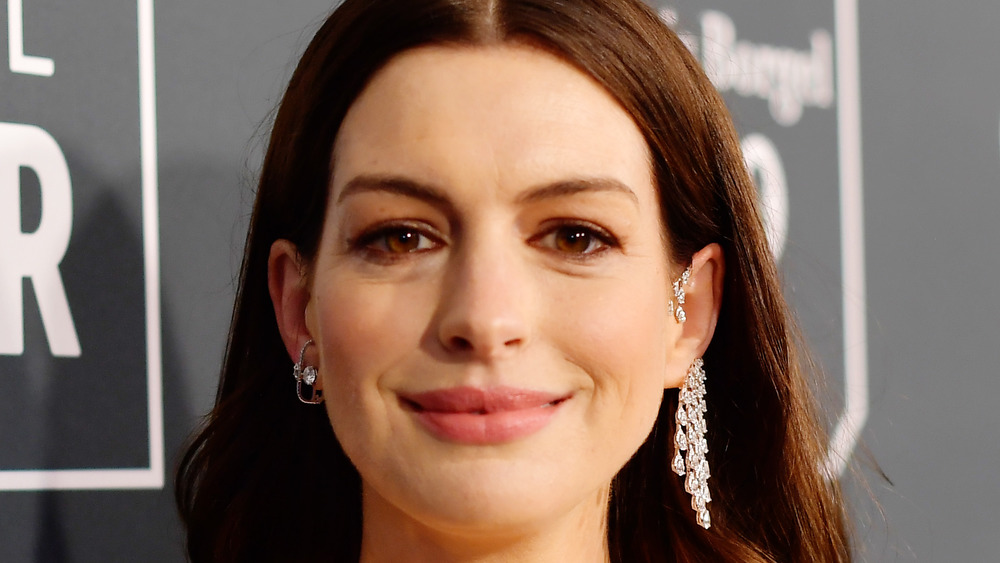 Anne Hathaway smiling