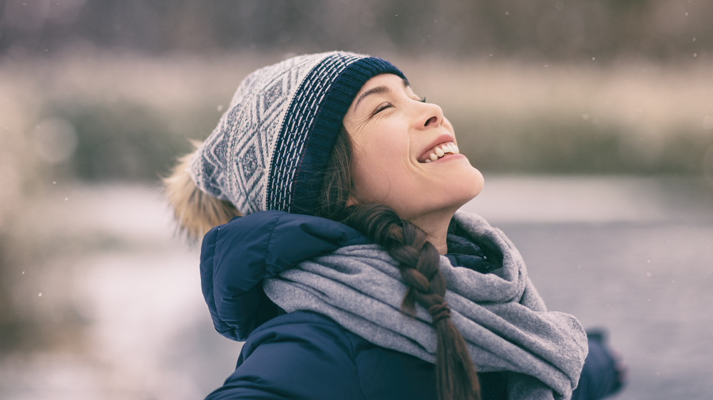 woman in winter