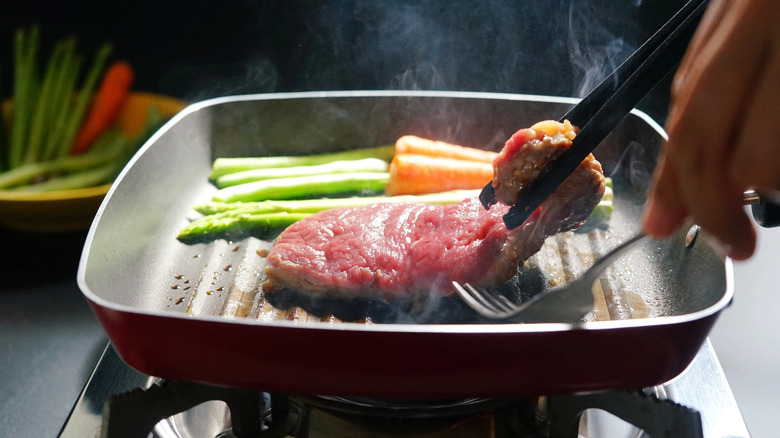 cooking in teflon skillet