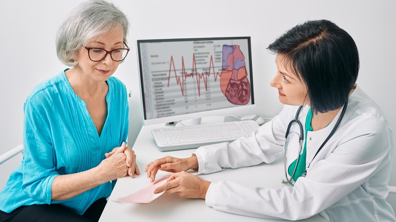Patient and doctor discussing heart health