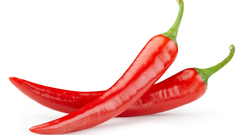 Two chili peppers