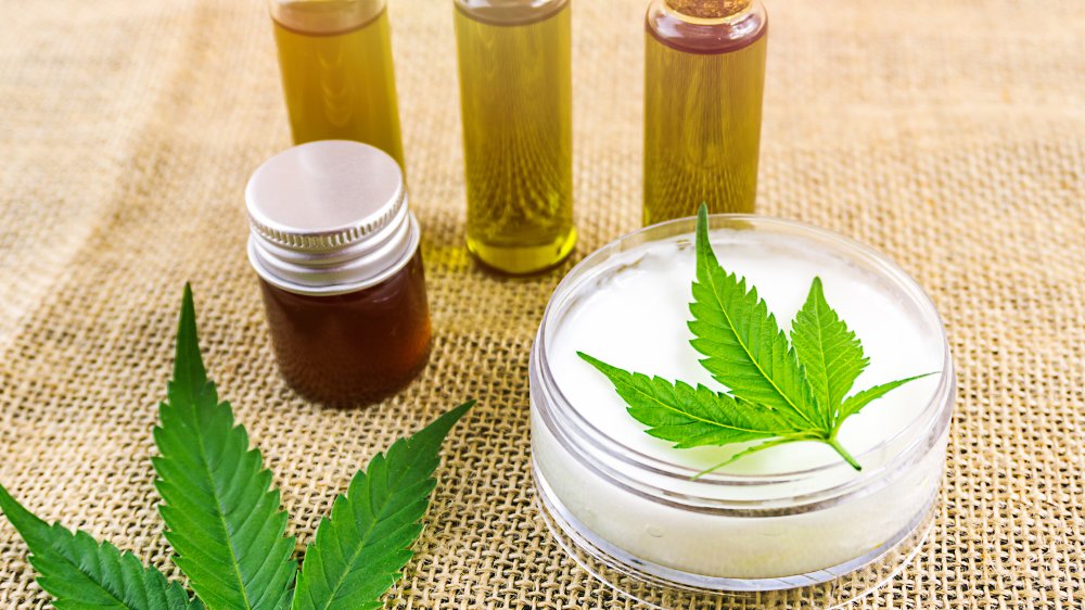 CBD oil and lotion