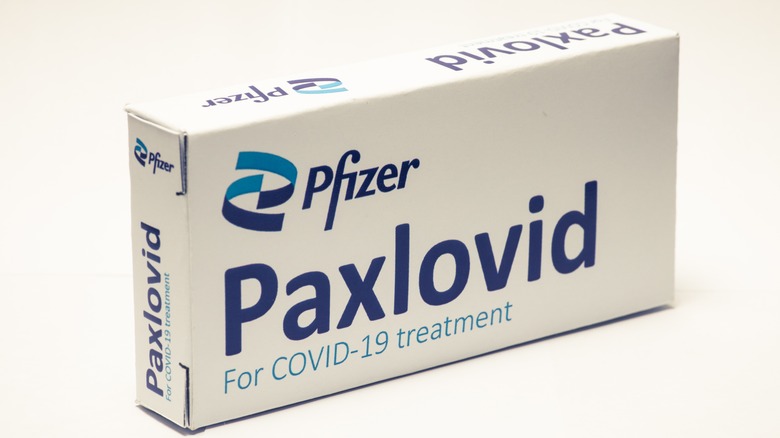 Box of Paxlovid medication