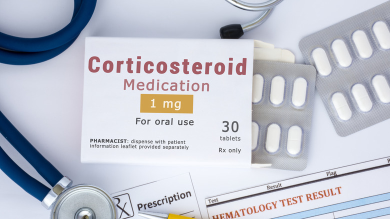 Corticosteroid prescription concept