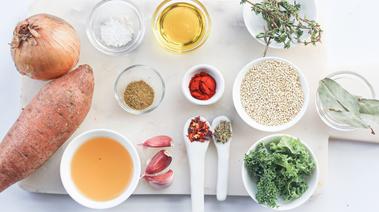 sweet potato kale soup ingredients