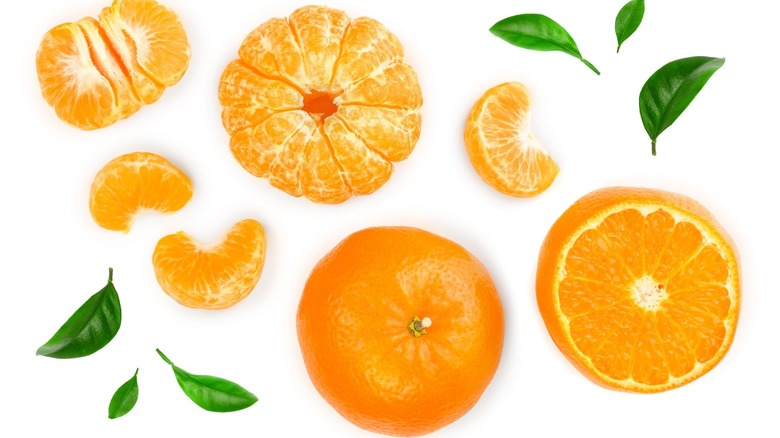 oranges and tangerines