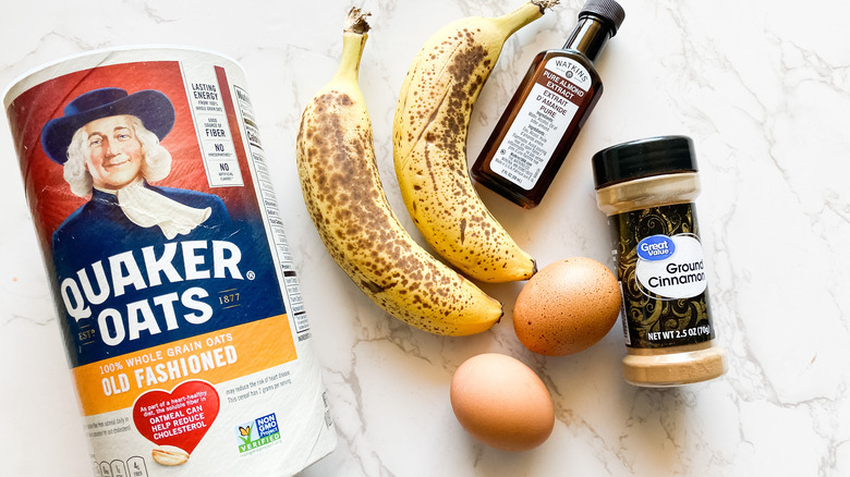 ingredients for banana pancakes