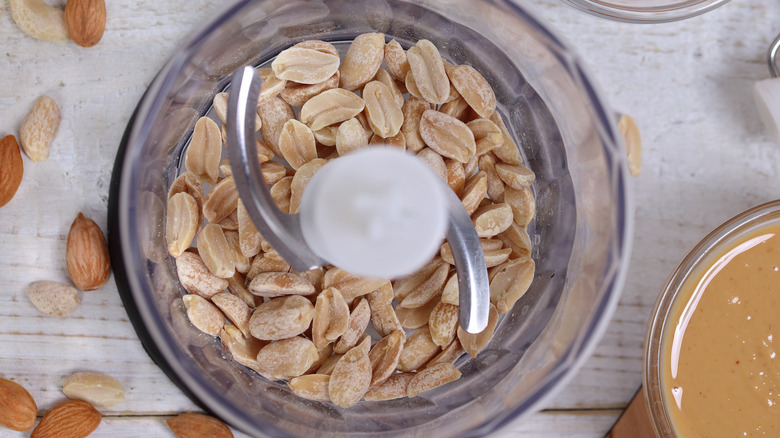 peanuts in a blender