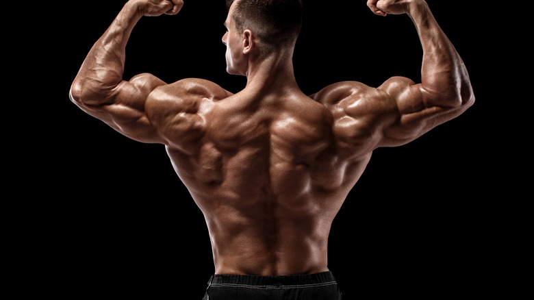 man with strong back