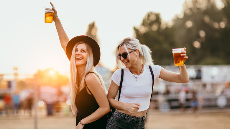 women drinking alcohol