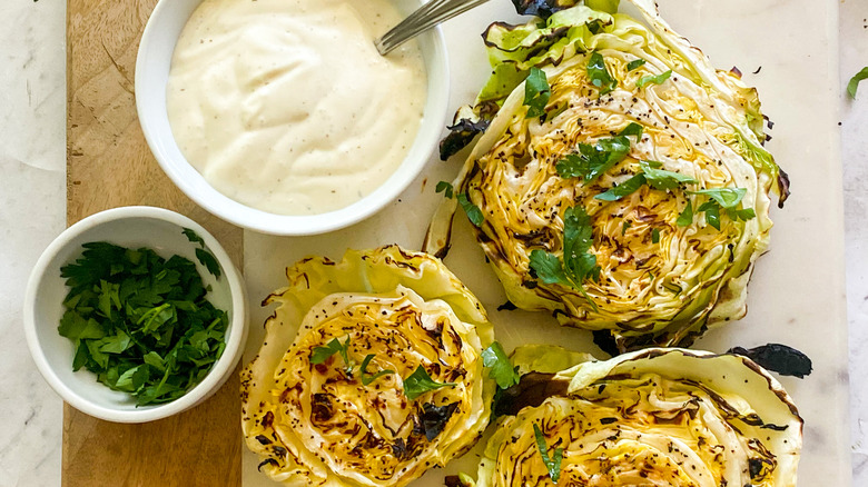grilled cabbage steaks