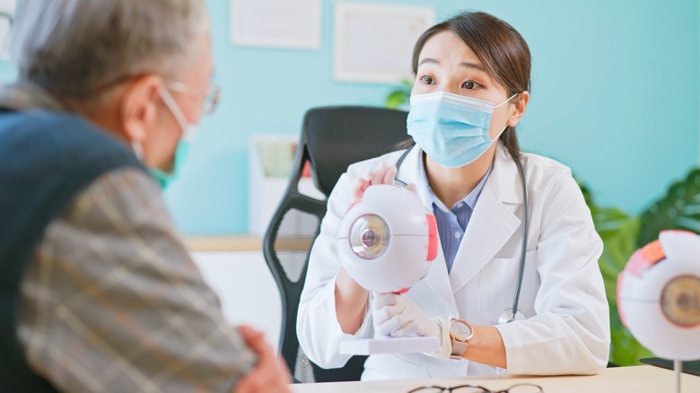 A man seeking help from a doctor