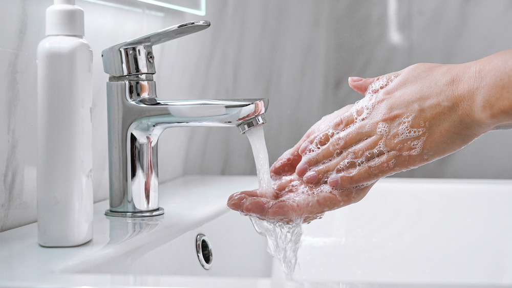 Hand washing causing dry skin