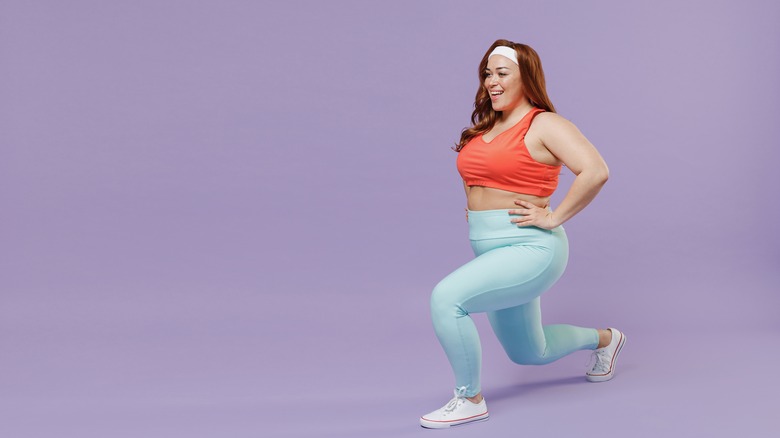 Woman performing lunges